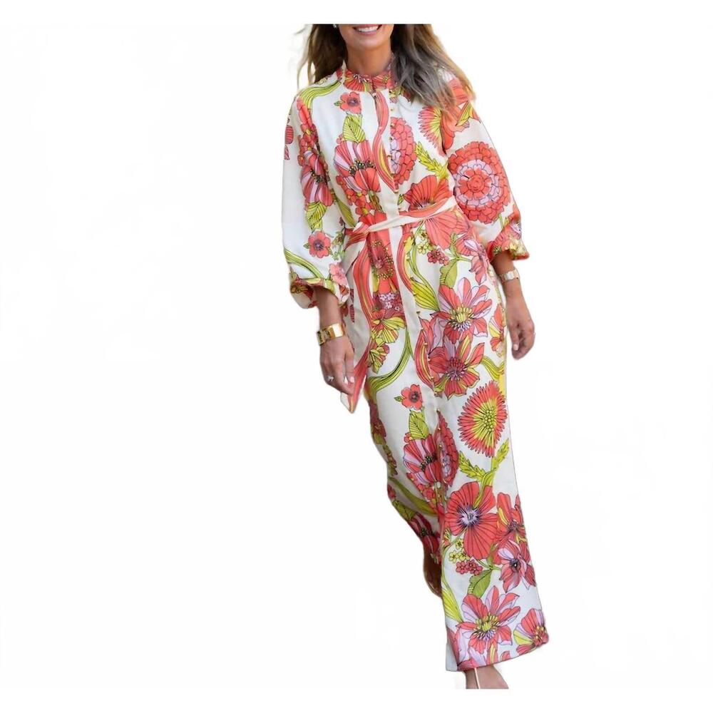 NEW SAIL TO SABLE aria maxi dress in vintage garden floral